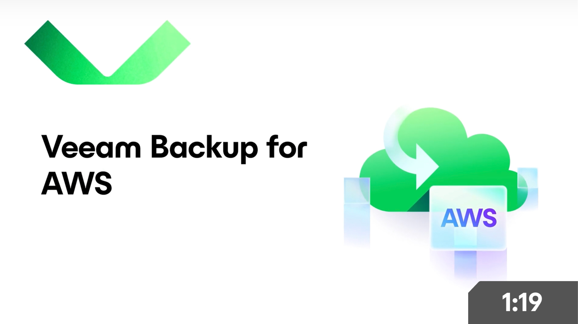 Veeam backup for aws video cover